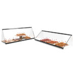 Vitrina Expositora Neutra para Pastelería Cristal Recto Sobremesa Gama Pitágoras 1120X340X240h mm ESR36-B Sayl