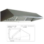 Campana Snack Eco sin Motor 3000x1000x450h mm CMSES3010 Donbar
