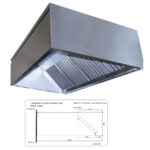 Campana Extractora Invertida 3000X1400X500 CMIS3014 Donbar