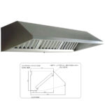 Campana Snack Eco sin Motor 3000x800x450h mm CMSES308 Donbar