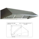 Campana Snack Eco sin Motor 3000x900x450h mm CMSES309 Donbar
