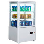 Armario Expositor Refrigerado Sobremesa 4 Caras De Cristal Xc58l Clima Hostelería