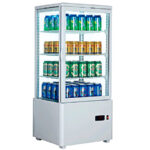 Armario Expositor Refrigerado Sobremesa 4 Caras De Cristal Xc78l Clima Hostelería