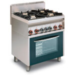 Cocina Modular De 4 Fuegos Con Horno Mixta Cf4-8gem Lotus
