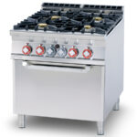 Cocina Modular De 4 Fuegos Con Horno Mixto Cf4-98ge Lotus