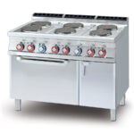 Cocina Modular De 6 Fuegos Con Horno Eléctrica Cf6-712etv Lotus