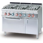 Cocina Modular De 6 Fuegos Con Horno A Gas Cf6-712gp Lotus