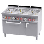 Cocina Modular De 6 Fuegos Con Horno A Gas Cfa6-712gpv Lotus