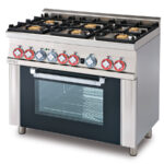 Cocina De 6 Fuegos Con Horno Mixta Cfm6-610gem Lotus