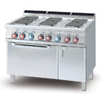 Cocina Modular De 6 Fuegos Con Horno Eléctrica Cfq6-712et Lotus