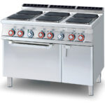 Cocina Modular De 6 Fuegos Con Horno Eléctrica Cfq6-912etv Lotus