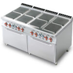 Cocina Modular De 8 Fuegos Con Horno Eléctrica Cfq8-916et Lotus