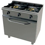 Cocina A Gas Con Horno Junex Serie 550 6201/1 Clima Hostelería
