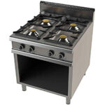 Cocina A Gas Simple Corona Con Llama Piloto Fondo 900 Junex Fo9c400 Clima Hostelería