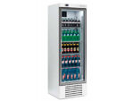 Armario Expositor Refrigerado Blanco 1 Puerta de Cristal 4 Estantes 355 Litros Gama ERC 620x595x1870h mm ERC 36 B Infrico