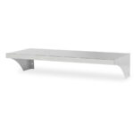 Estante de Pared Liso Fondo 400 en Acero Inoxidable AISI 304