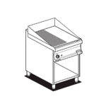 Fry-top Modular 1/2 Liso+1/2 Estriado Cromado A Gas Ftlr-76gs Lotus