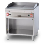 Fry-top 1/2 Liso+1/2 Estriado Cromado Modular A Gas Ftlr-98gs Lotus