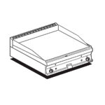 Fry-top Liso Cromado A Gas Ftlt-68gs Lotus