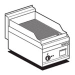 Fry-top Sobremesa Estriado Cromado Eléctrico Ftr-4ems Lotus