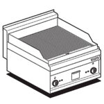 Fry-top Sobremesa Estriado Eléctrico Ftr-6et Lotus