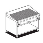 Fry-top Modular Estriado Cromado Eléctrico Ftr-712ets Lotus