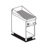 Fry-top Modular Estriado Cromado A Gas Ftr-74gs Lotus