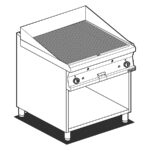 Fry-top Modular Estriado A Gas Ftr-78g Lotus