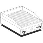 Fry-top Estriado Cromado Eléctrico Ftrt-66ets Lotus