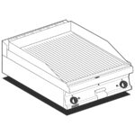 Fry-top Estriado A Gas Ftrt-66g Lotus