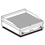 Fry-top Estriado Cromado Eléctrico Ftrt-68ets Lotus