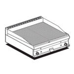 Fry-top Estriado A Gas Ftrt-68g Lotus