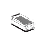 Fry-top Estriado Cromado Sobremesa A Gas Ftrt-74gs Lotus