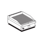 Fry-top Estriado Cromado Sobremesa A Gas Ftrt-76gs Lotus