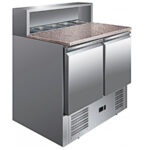 Mesa Refrigerada Gn1/1 Preparación De Ensaladas Encimera De Granito Fondo 700 Ps900 Clima Hostelería