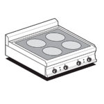 Cocina De Sobremesa Con Vrito Eléctrica Pcct-66et Lotus