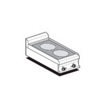 Cocina Sobremesa De 2 Fuegos Vitrocerámica Eléctrica Pcct-74et Lotus
