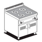 Cocina Modular De 4 Fuegos Eléctrica Pci-78et Lotus