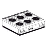 Cocina Sobremesa De 6 Fuegos Eléctrica Pct-912et Lotus