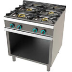 Cocina A Gas Doble Corona Sin Llama Piloto Fondo 900 Junex 9400/3 Clima Hostelería