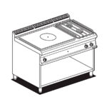 Cocina Modular Placa Con 2 Fuegos A Gas Tp2-712gp Lotus