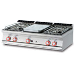Cocina Sobremesa Placa Con 4 Fuegos A Gas Tp4t-712gp Lotus