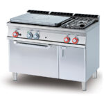 Cocina Modular Placa Con 2 Fuegos Sobre Horno Mixta Tpf2-712gpe Lotus
