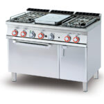 Cocina Modular Placa Con 4 Fuegos Sobre Horno Mixta Tpfv4-712gpev Lotus