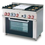 Cocina De 4 Fuegos Con Horno Mixta Tpfm4-610gem Lotus