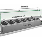 Vitrina De Ingredientes Gn 1/4 Vrx1400330fg Clima Hostelería