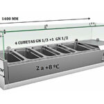 Vitrina De Ingredientes Gn1/3+gn1/2 Vrx1400380fg Clima Hostelería