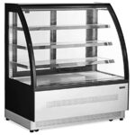 Vitrina Refrigerada Expositora Cristal Curvo Con Frío Ventilado Lpd1200c-p Black Clima Hostelería