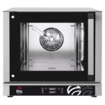 Horno Eléctrico de Panadería con Capacidad para 4 Bandejas de 430X340 o 4 Bandejas Gn 2/3 Puerta Lateral y Panel Digital RXDL 384 Fm