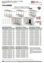 Mesa de Trabajo Acero inoxidable Central Con 2 Estante 700x900x850h mm WTC190070S2 - Imagen 2
